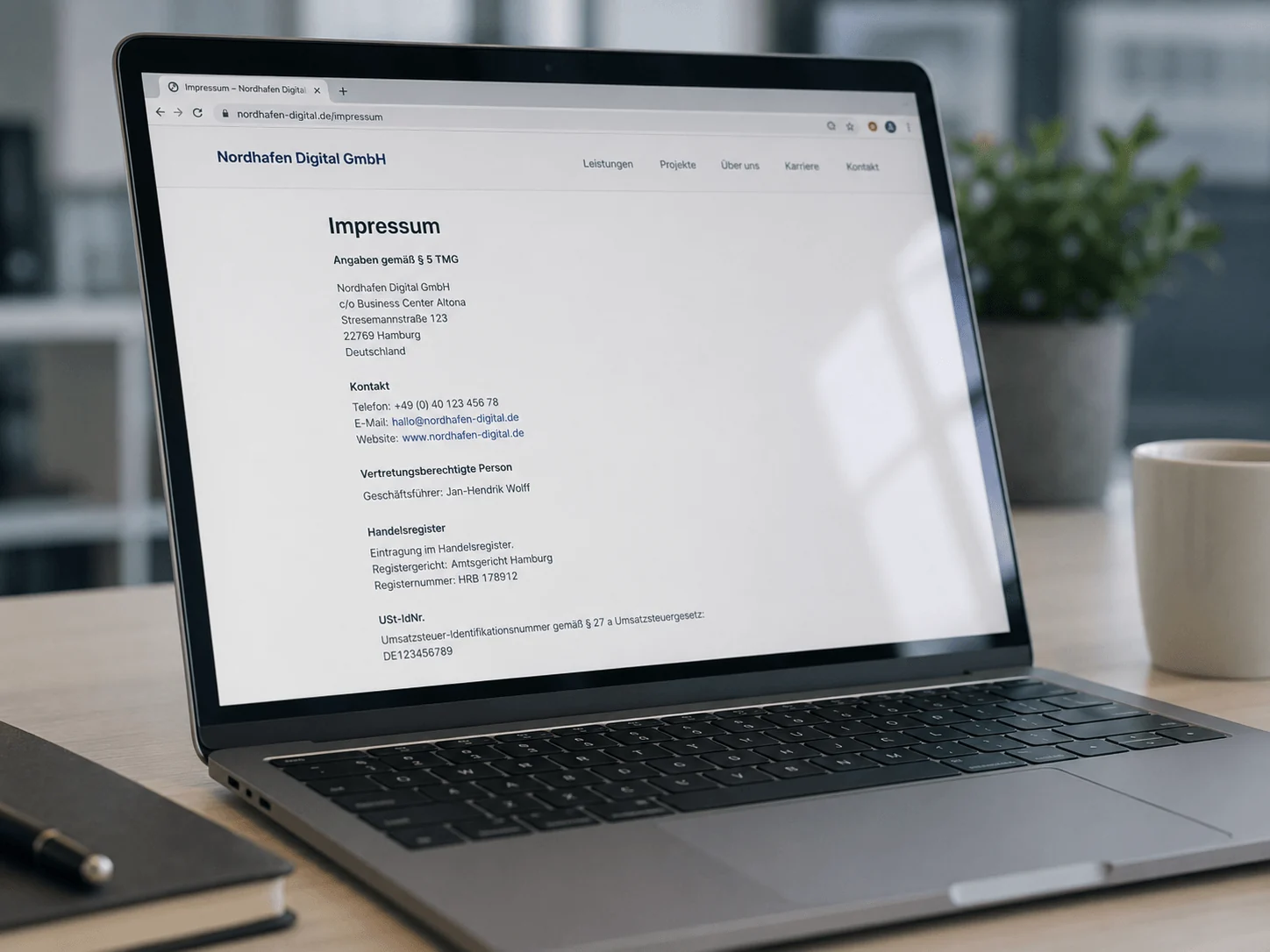 Impressum in English: What It Actually Means (and Requires)