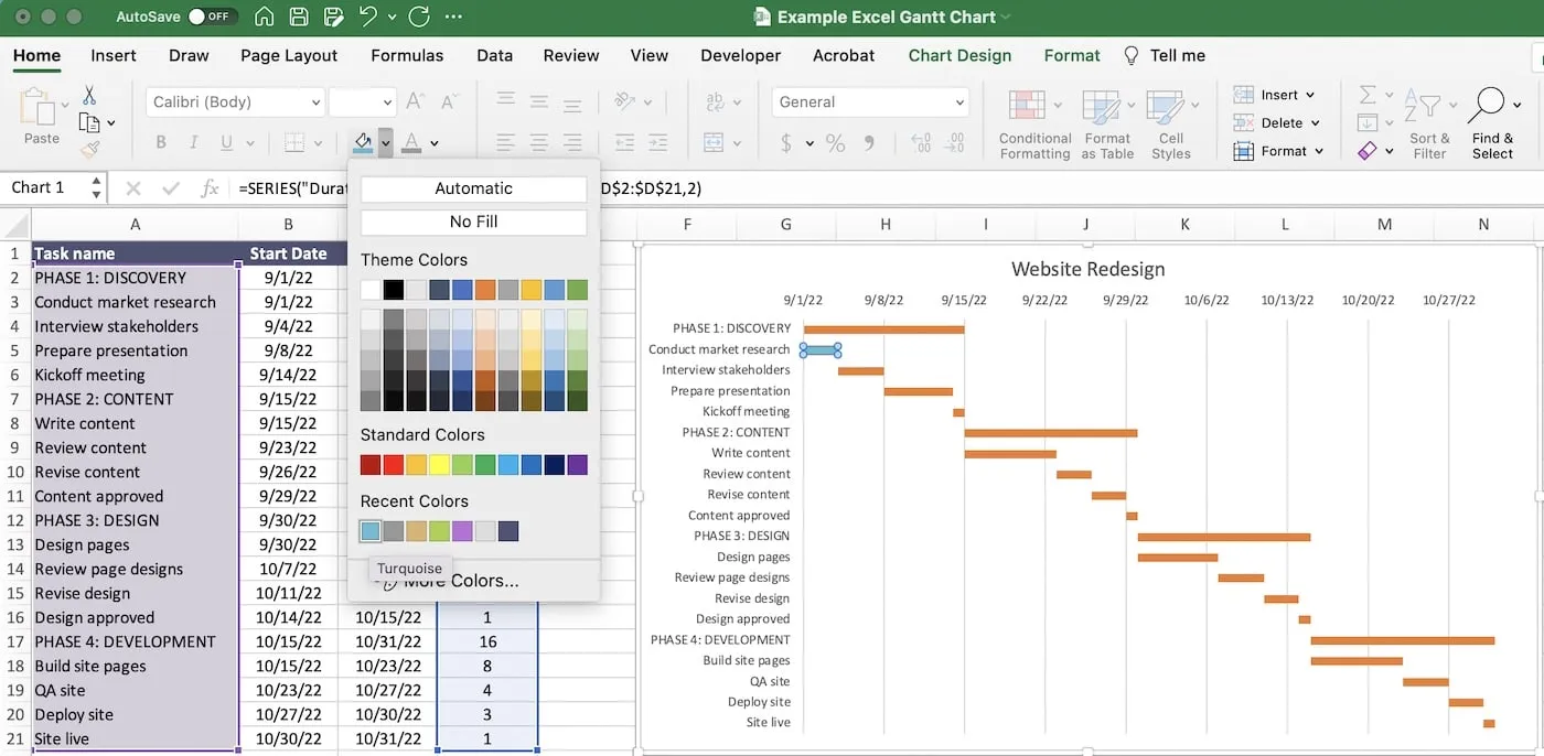 blank gantt chart template