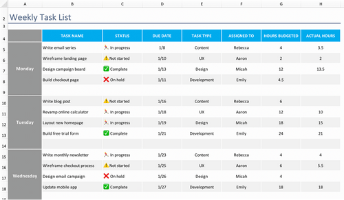 Free Excel Task Tracker Template & To-Do List | TeamGantt