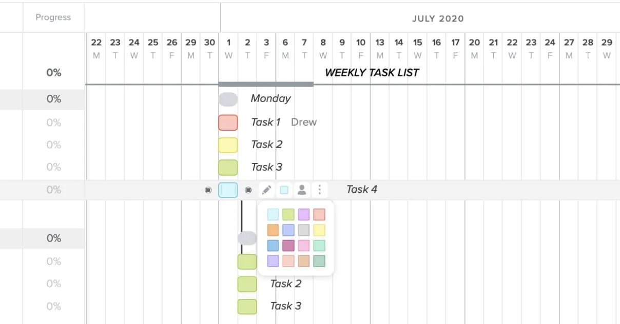 team assignment chart