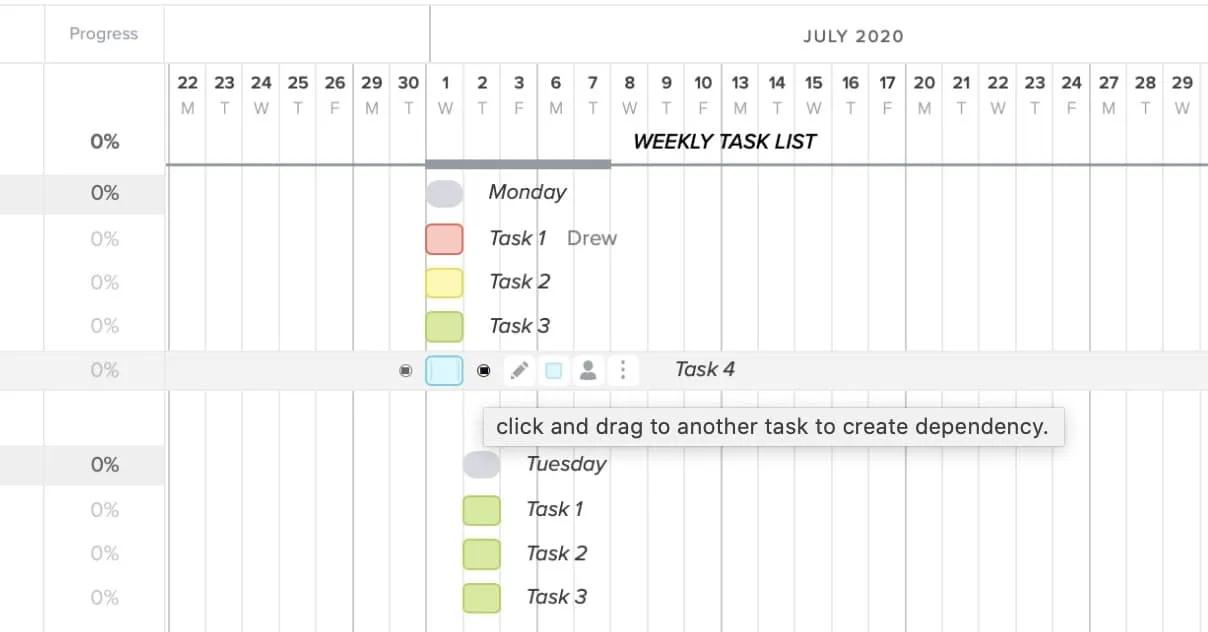 daily task assignment template