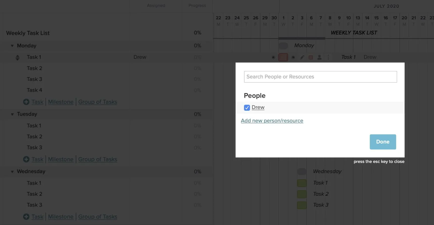 excel assignment tracker template