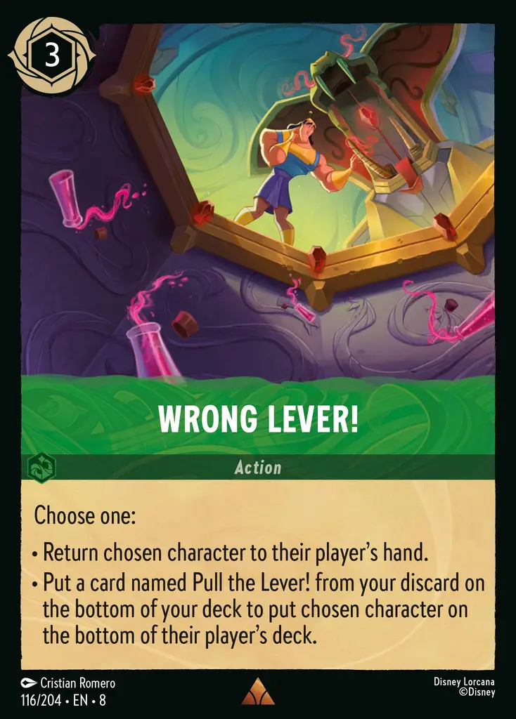 Wrong lever