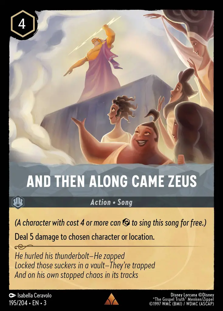 And then along came Zeus