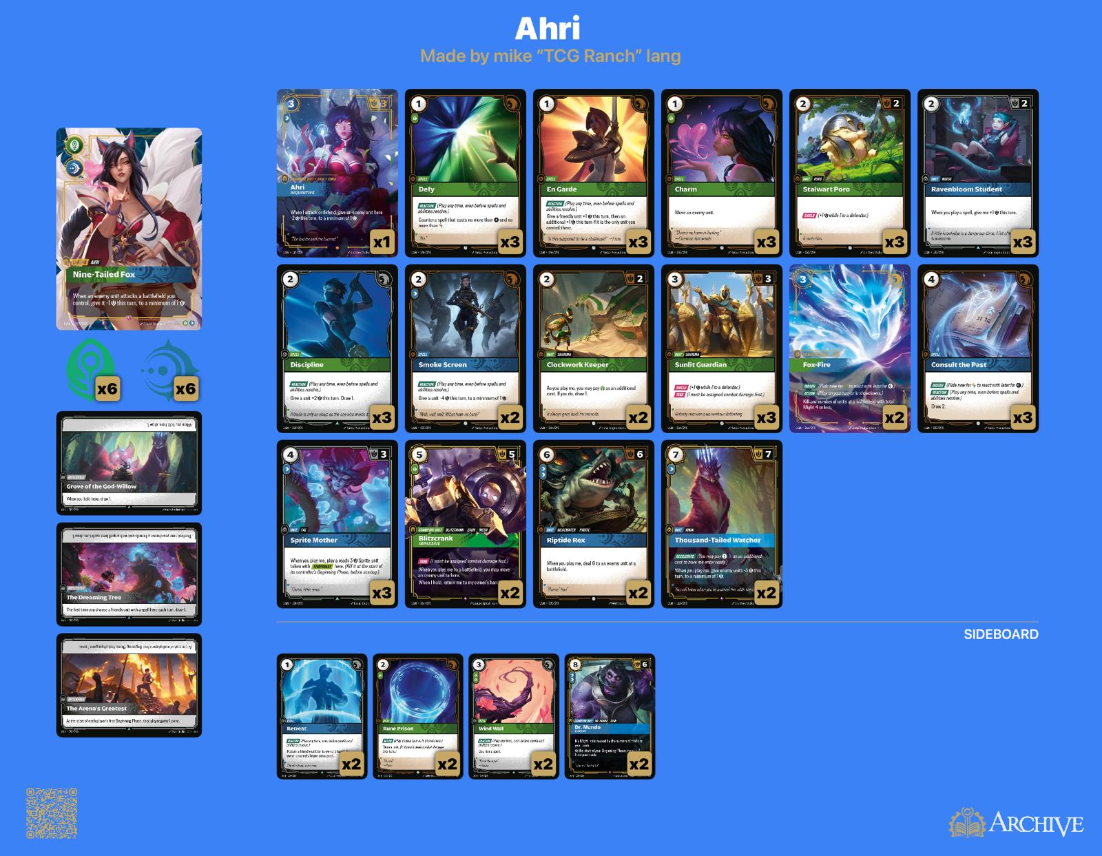 "Ahri"-Siegerdeck von Michael Lang