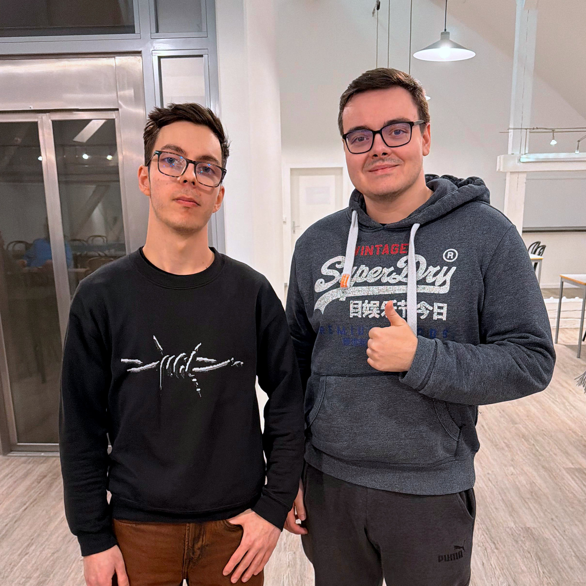 Bence Bölöni (1. Platz) und Patrick Balent (2. Platz)