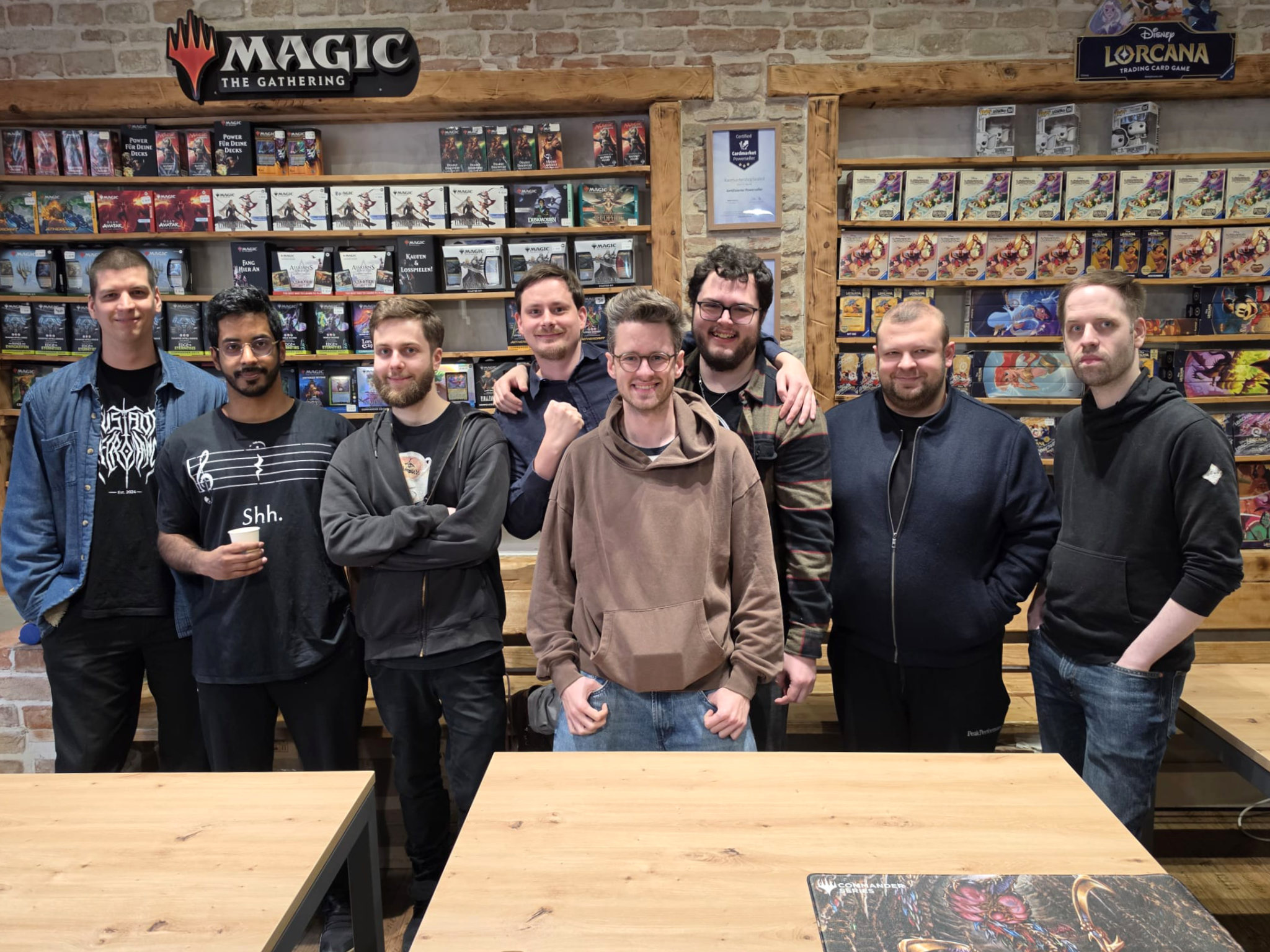 Top 8 (v.l.n.r.): Jakob Ringhofer, Sajan Cherukad, Fabian Engelhart, Erik Springer, Tobias Jakob, Christos Vitzekas, Immanuel Gerschenson, Dominik Cupal