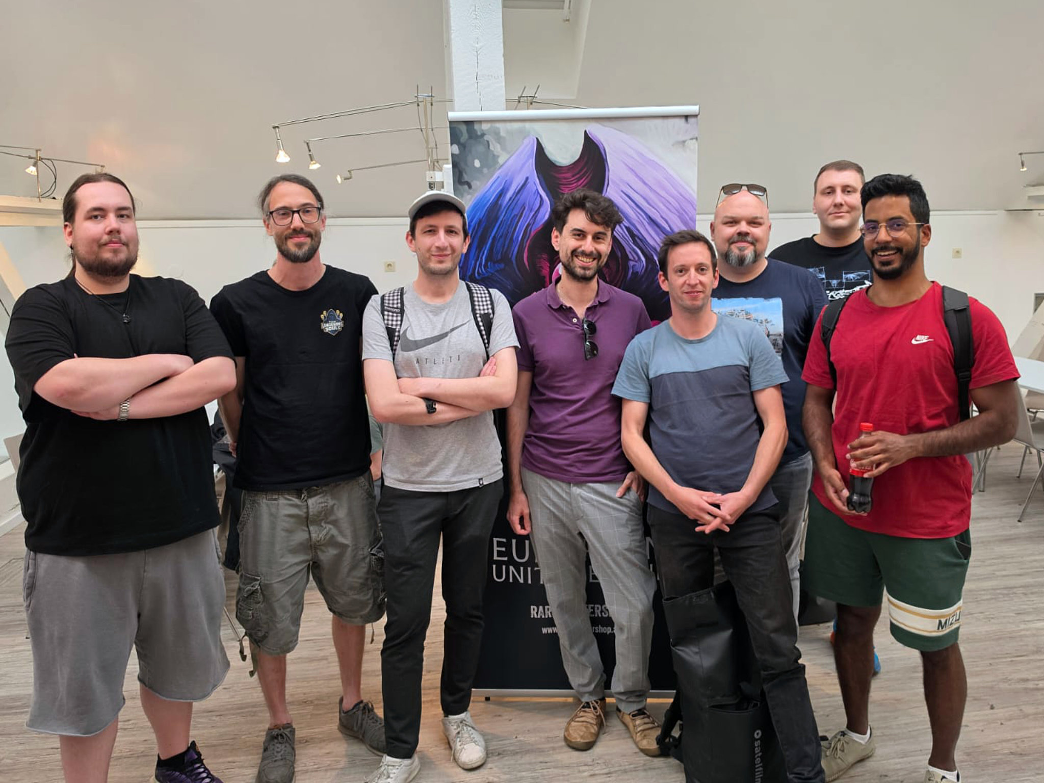 RCQ Top 8 (v. l. n. r.): Christian Alla, Walter Wölfler (Finalist), Albert Werfring, Michael Morfopoulos (Gewinner), Aljoscha Ambrosch, Stefan Kubes, Christian Binder und Sajan Cherukad