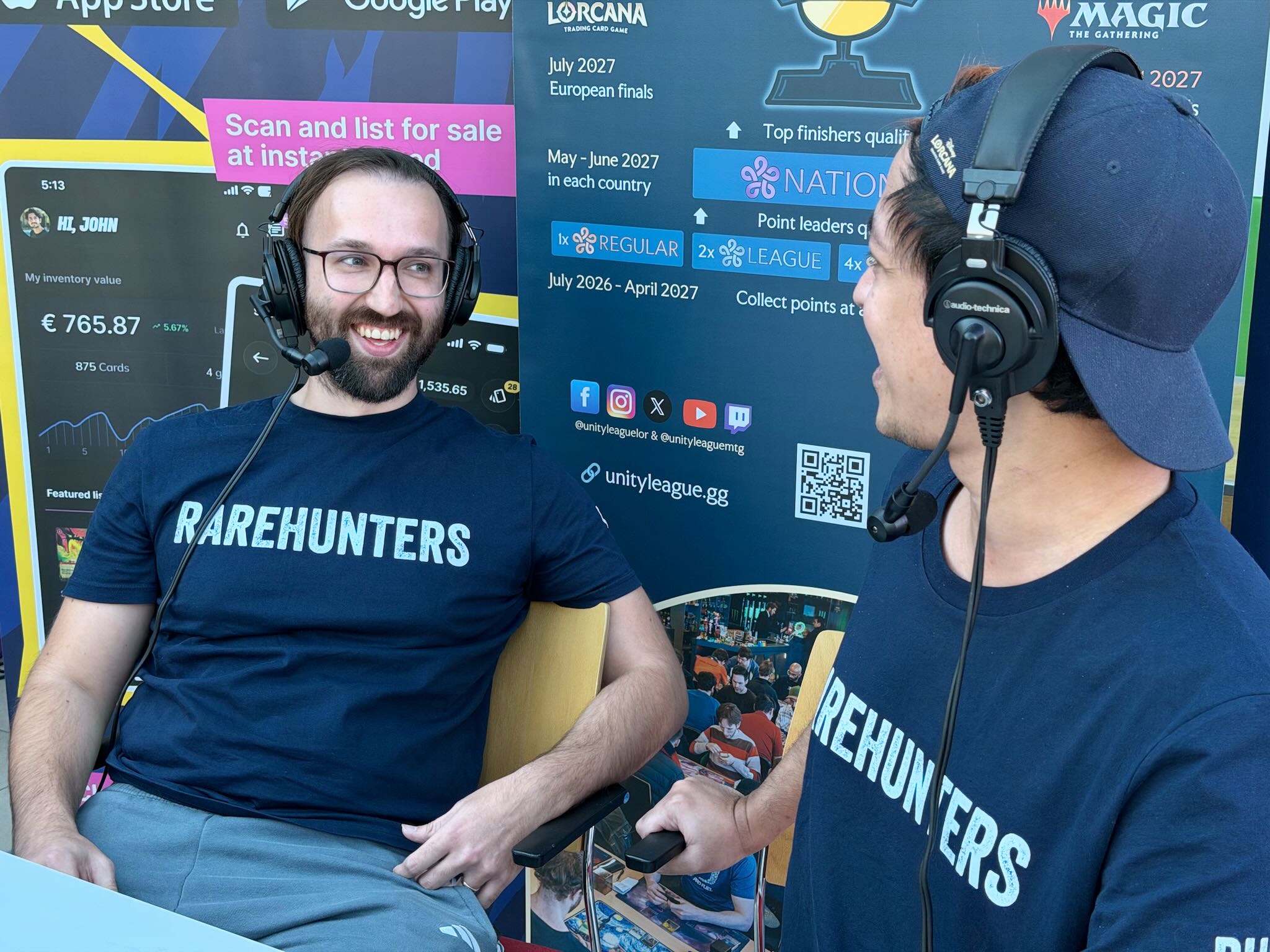Winner Michael Neuwirth being interviewed by Earlmeister