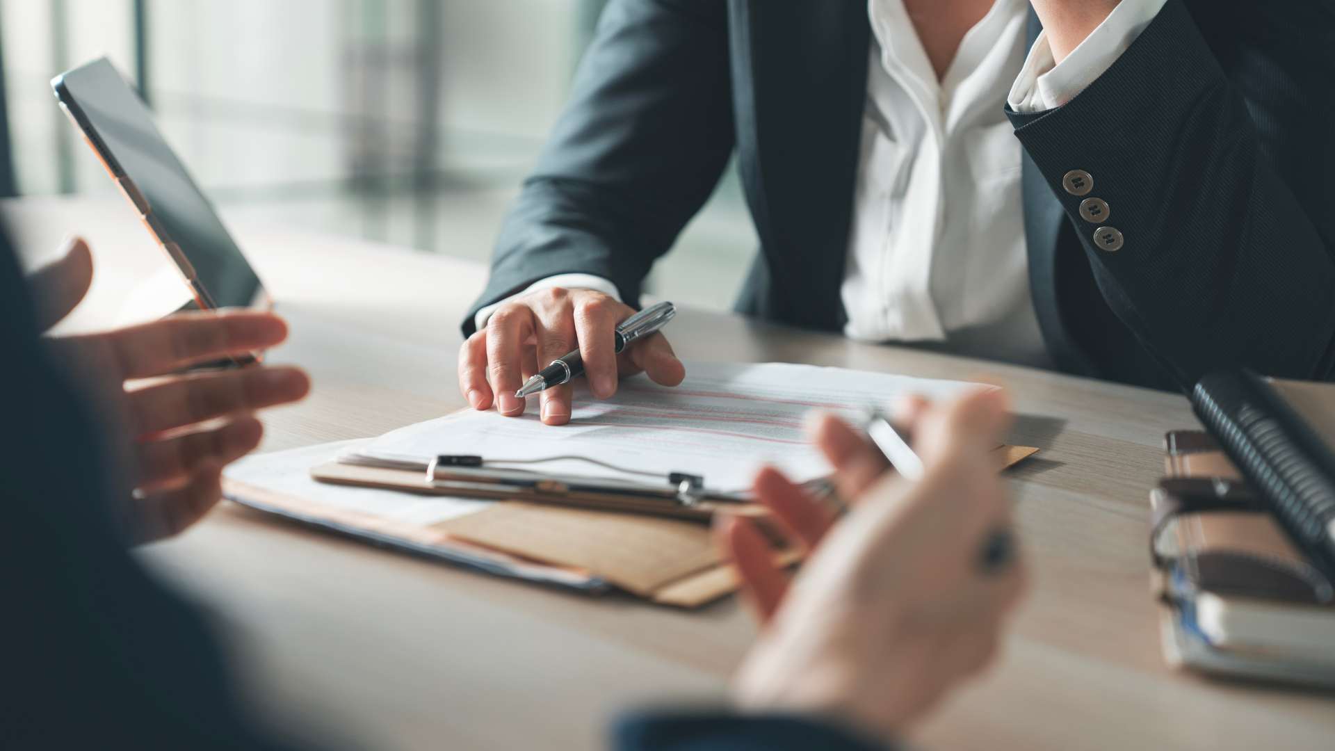 A meeting discussing managing state tax exposure for growing businesses