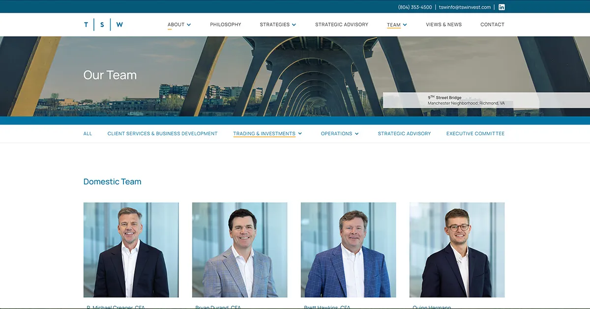 Trading & Investments - Thompson, Siegel & Walmsley LLC