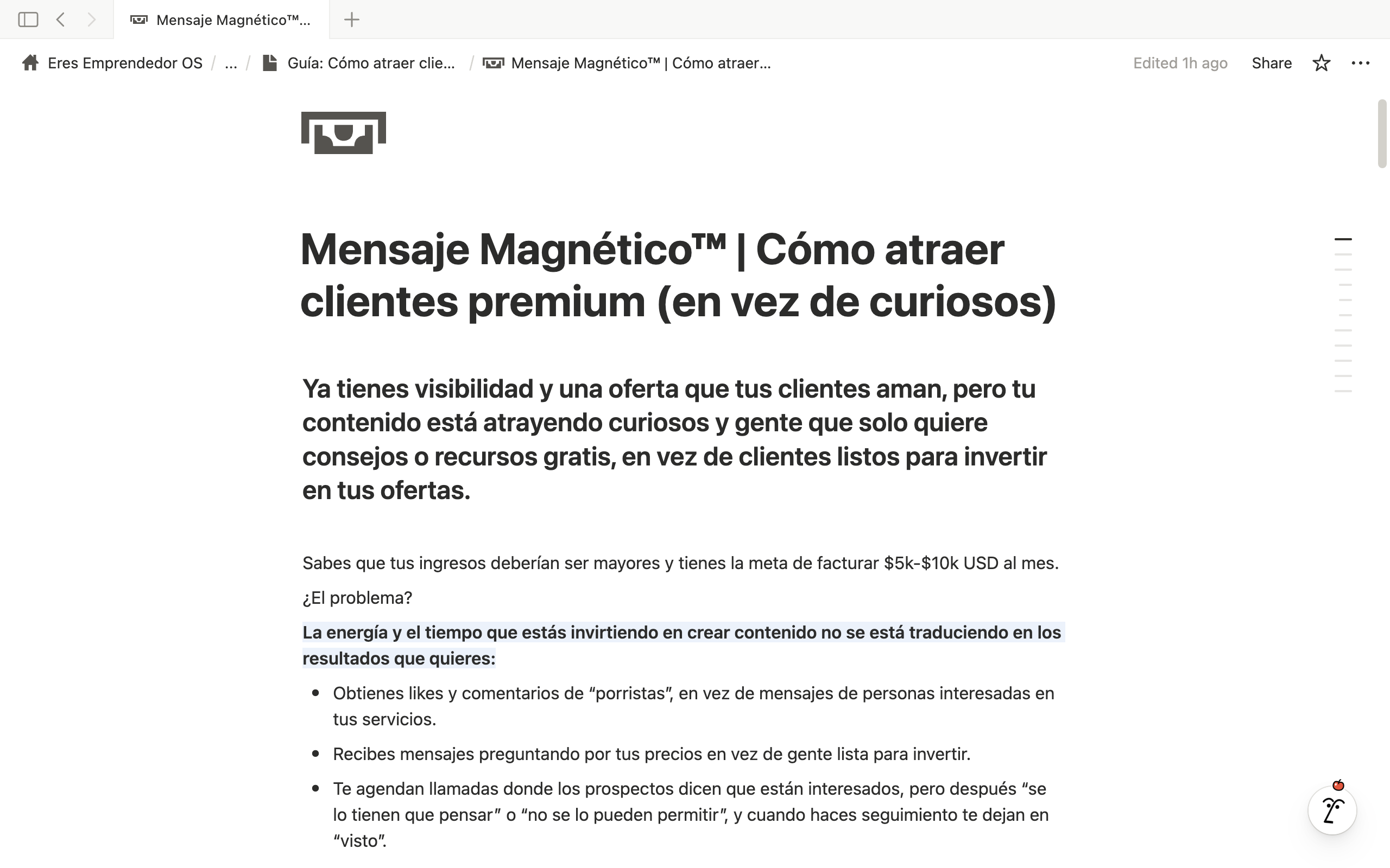 Reto escritura diaria y creación de contenido