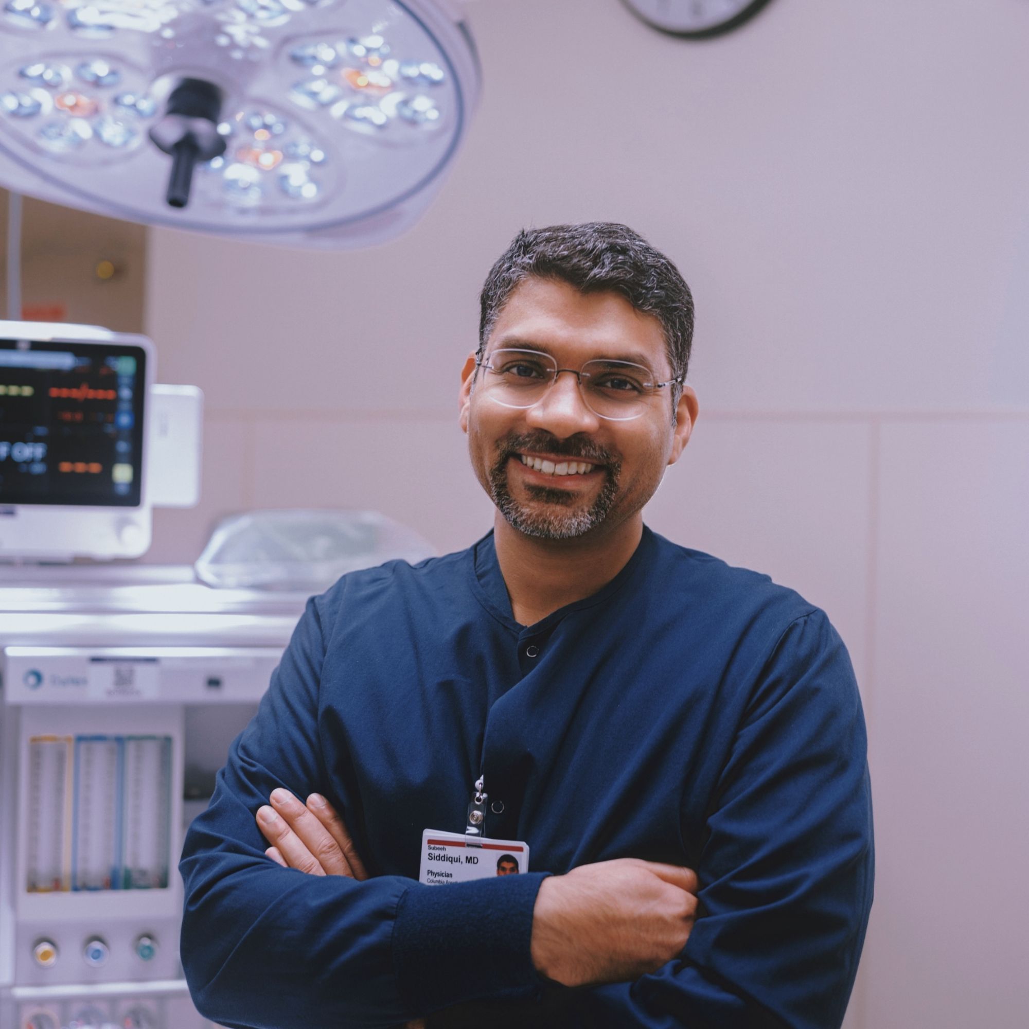 Physician in operation room