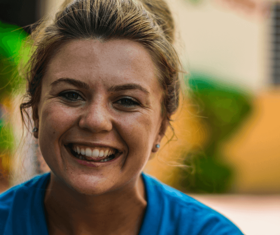 woman excited to start therapy service in temecula, ca.