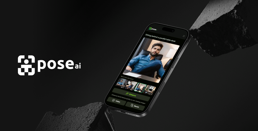 Pose AI case study hero image placeholder