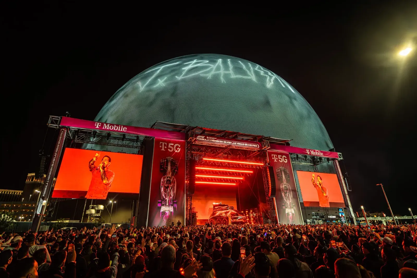 Raw Cereal visuals for J Balvin at Sphere in Las Vegas.