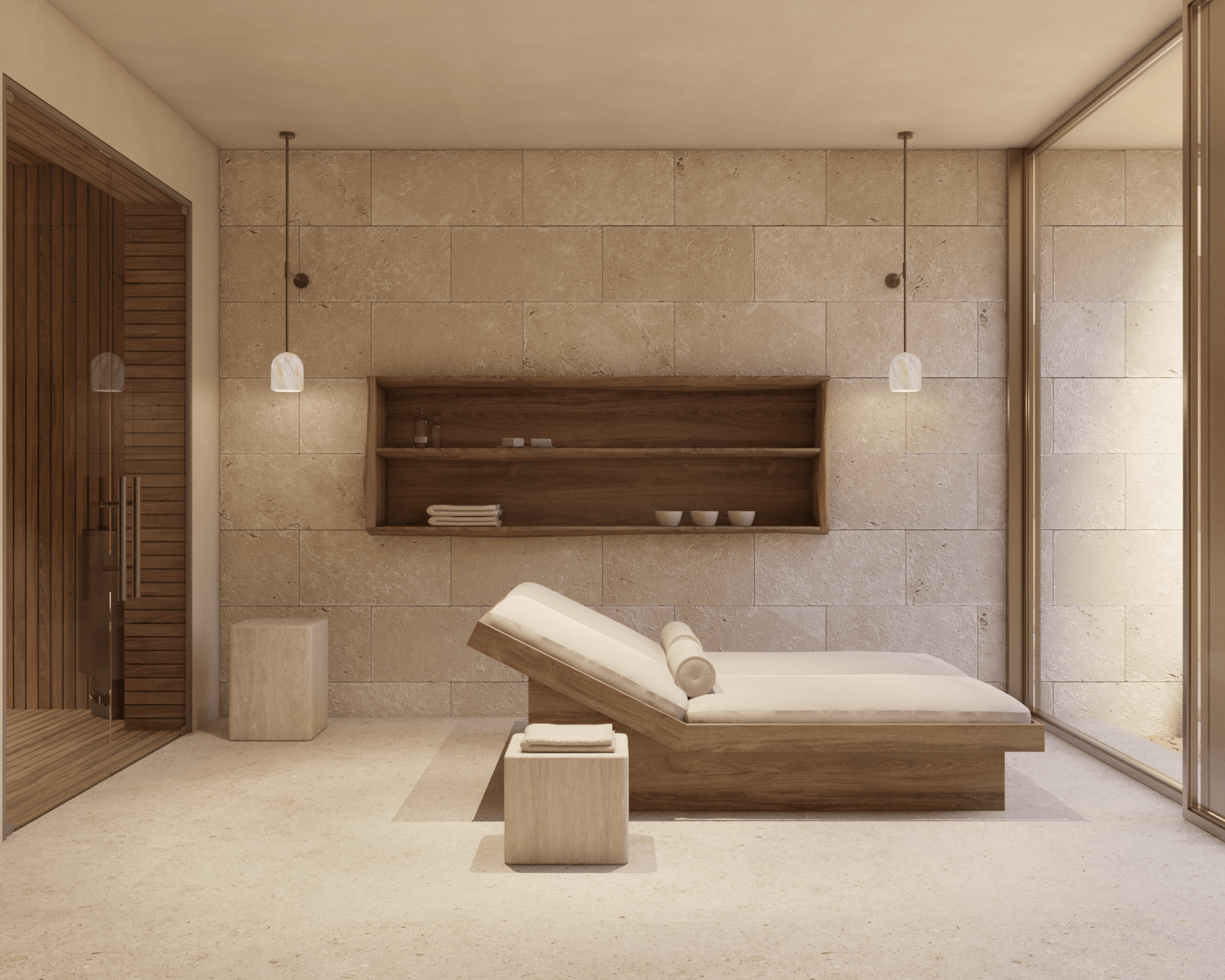 Moscari Finca Design Mallorca Eingang Interior Spa 