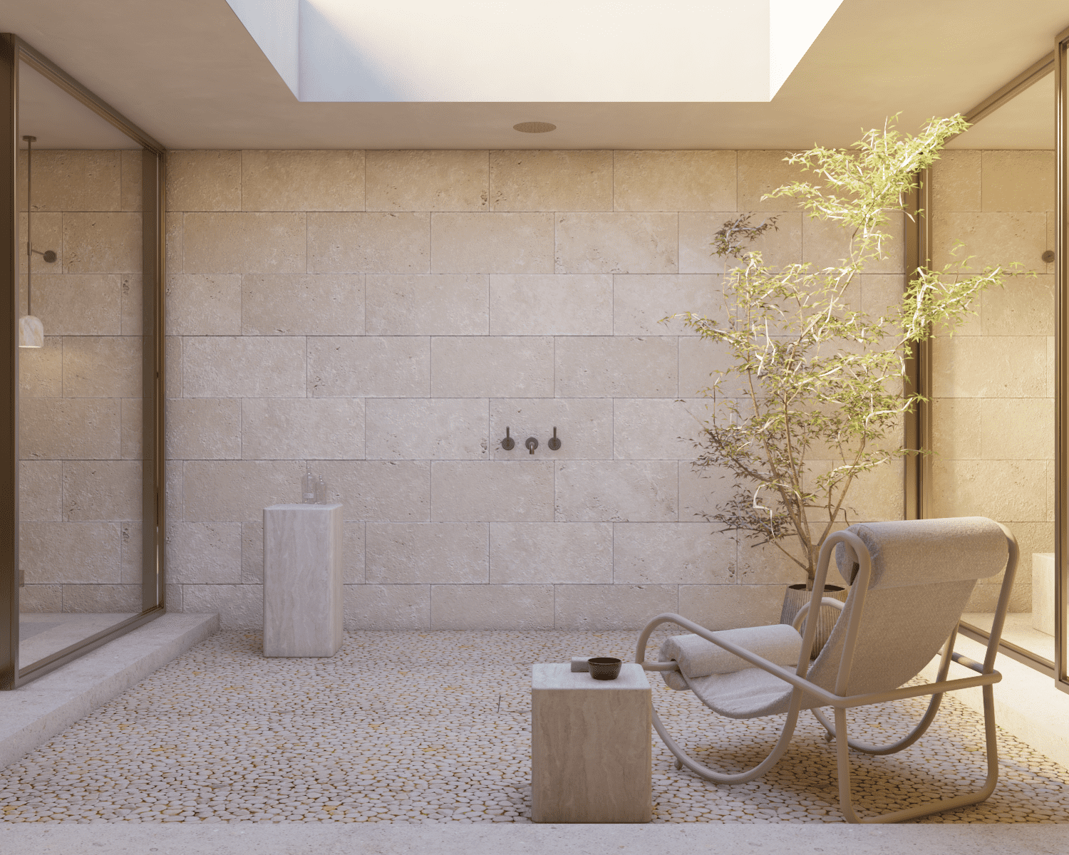 Moscari Finca Design Mallorca Eingang Interior Spa 3
