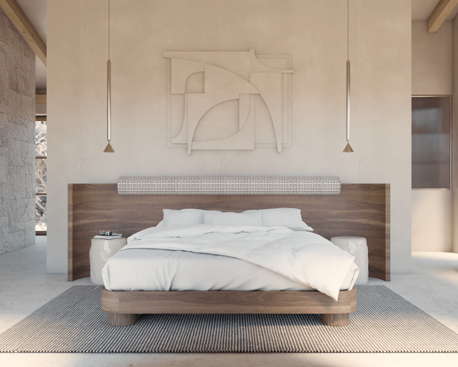 Moscari Finca Design Mallorca Eingang Interior Schlafzimmer