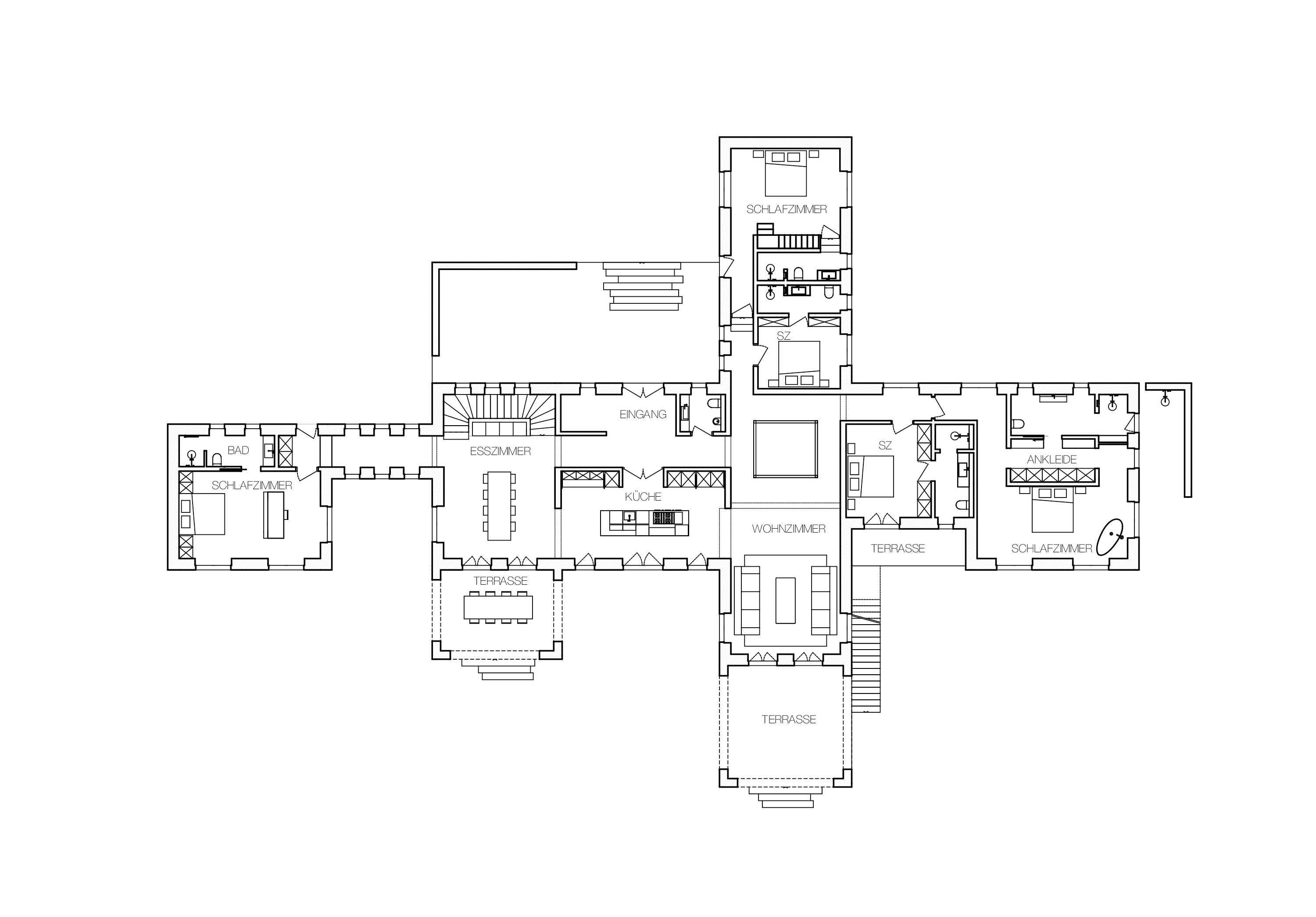 Atelier Anjora Moscari Campanet Finca Design Planung Grundriss EG