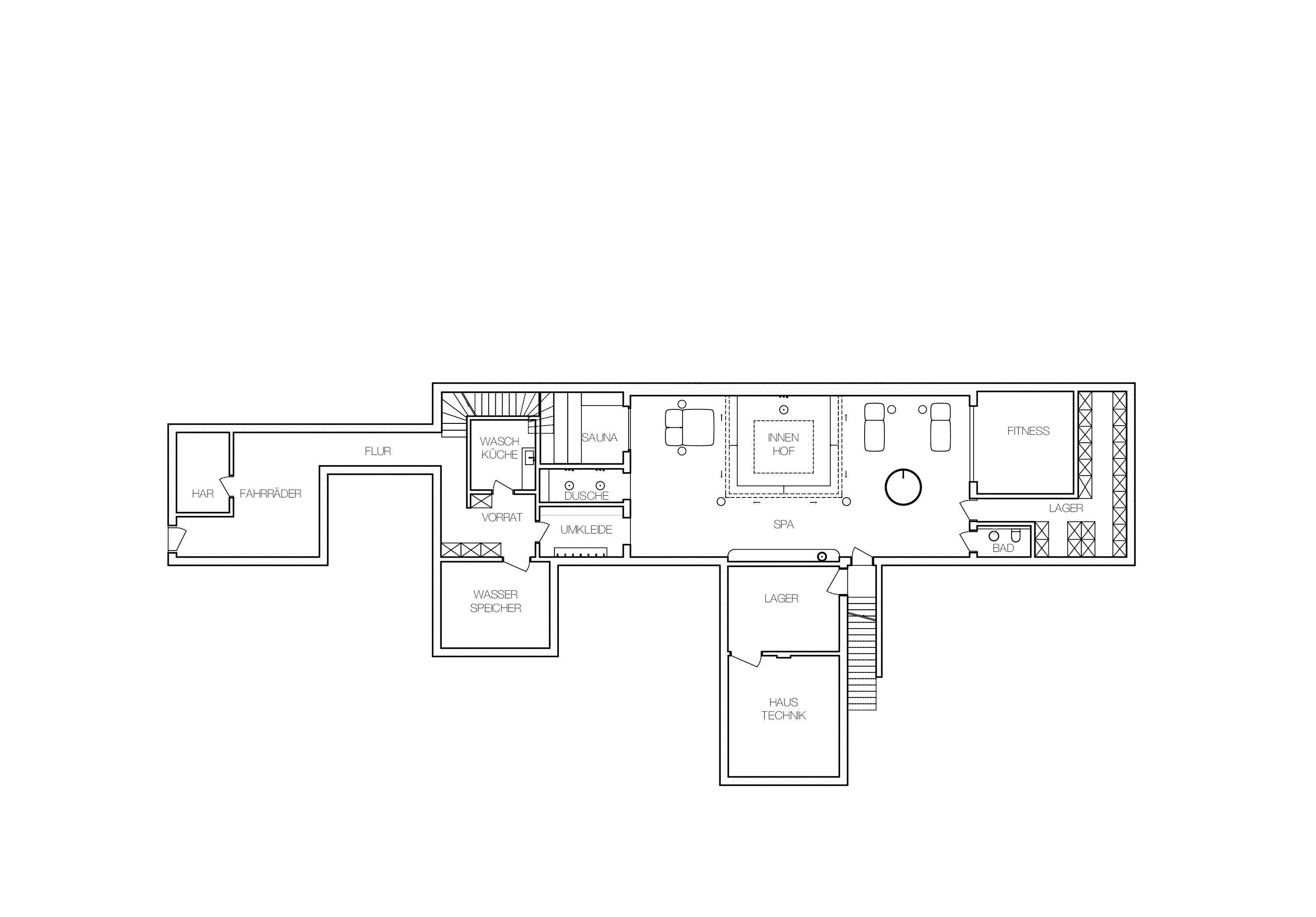 Atelier Anjora Moscari Campanet Finca Design Planung Grundriss UG