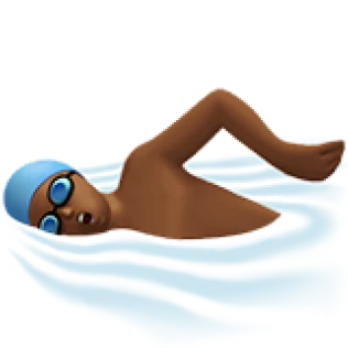 Emoji av simmande man