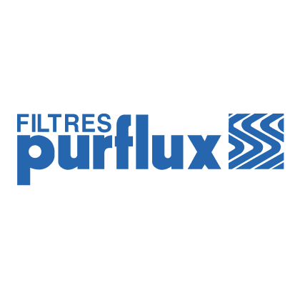 Purflux brand logo with text 'Filtres purflux' and stylized blue waves design.
