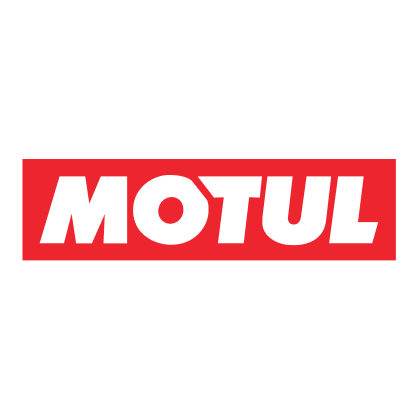 Motul brand logo with white text on red background.