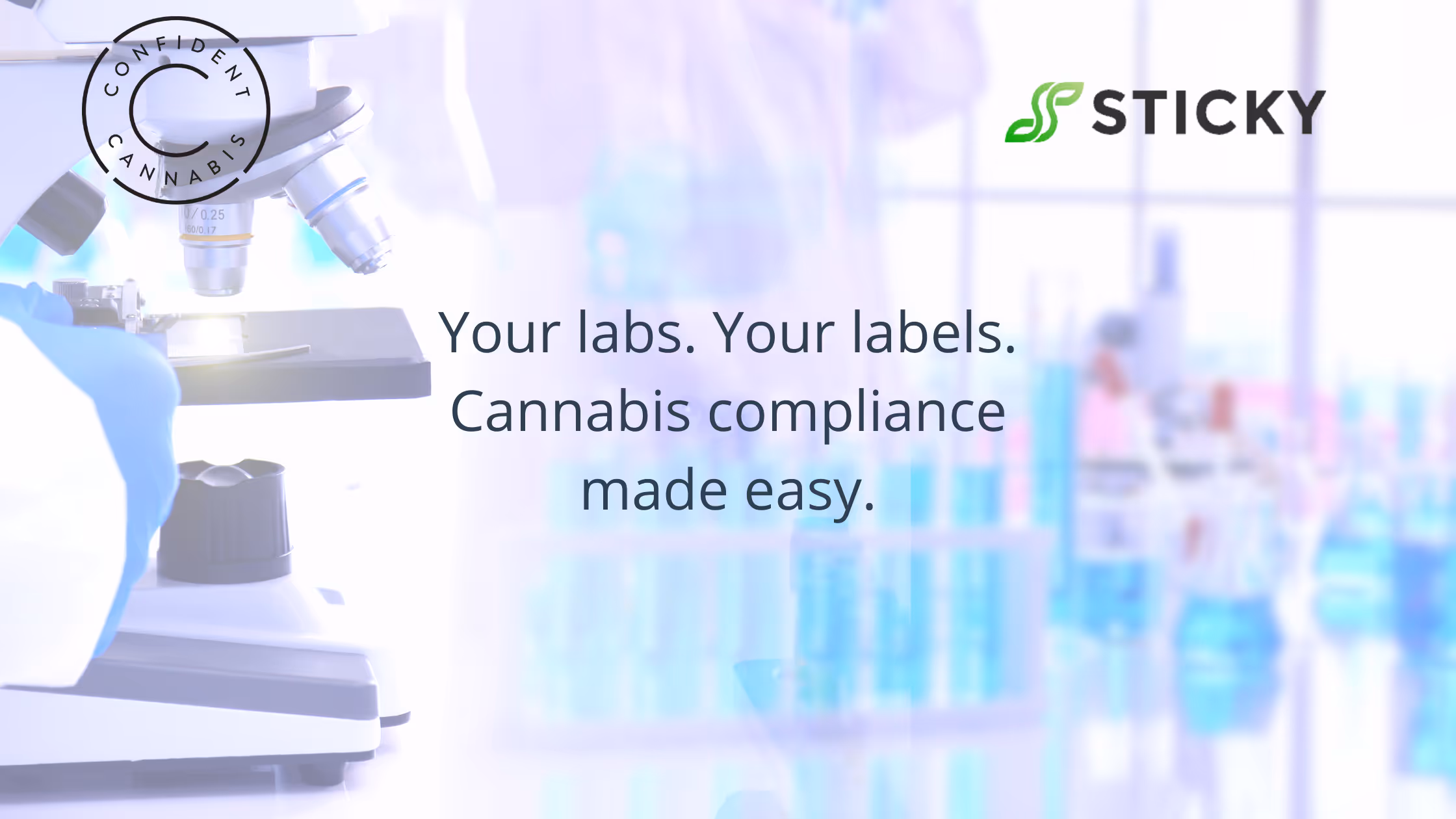 Confident LIMS Integrates with Sticky to Streamline Cannabis Labeling