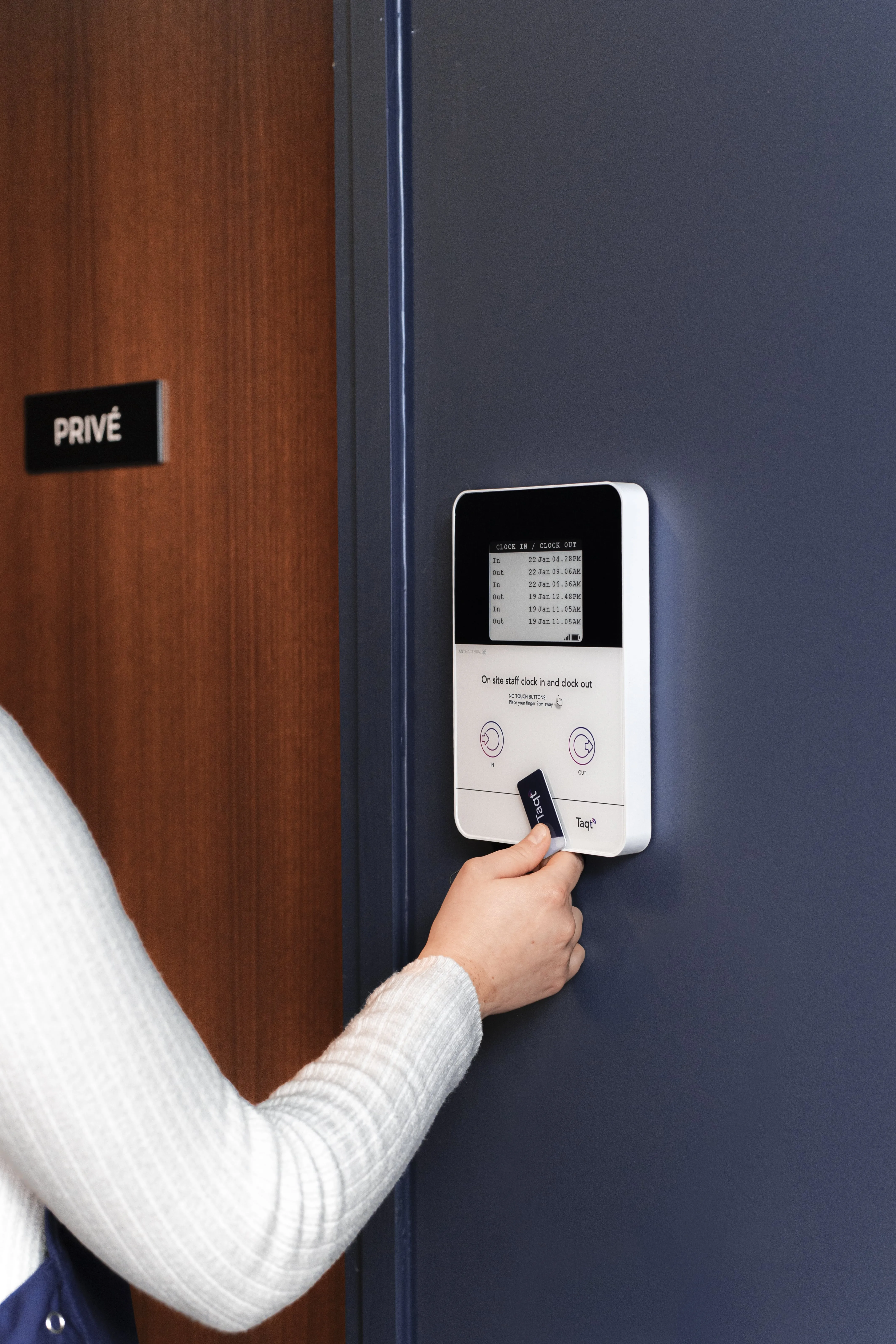 A digital timesheet for employee attendance monitoring