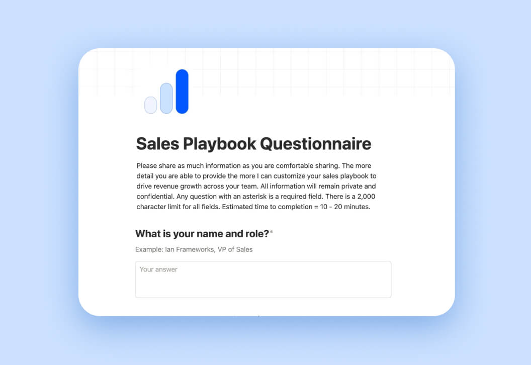 input step for custom sales os