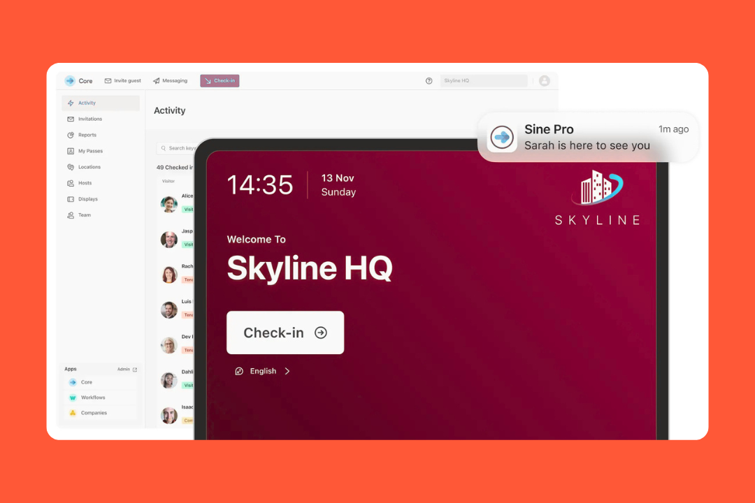 Sine: SwipedOn alternative