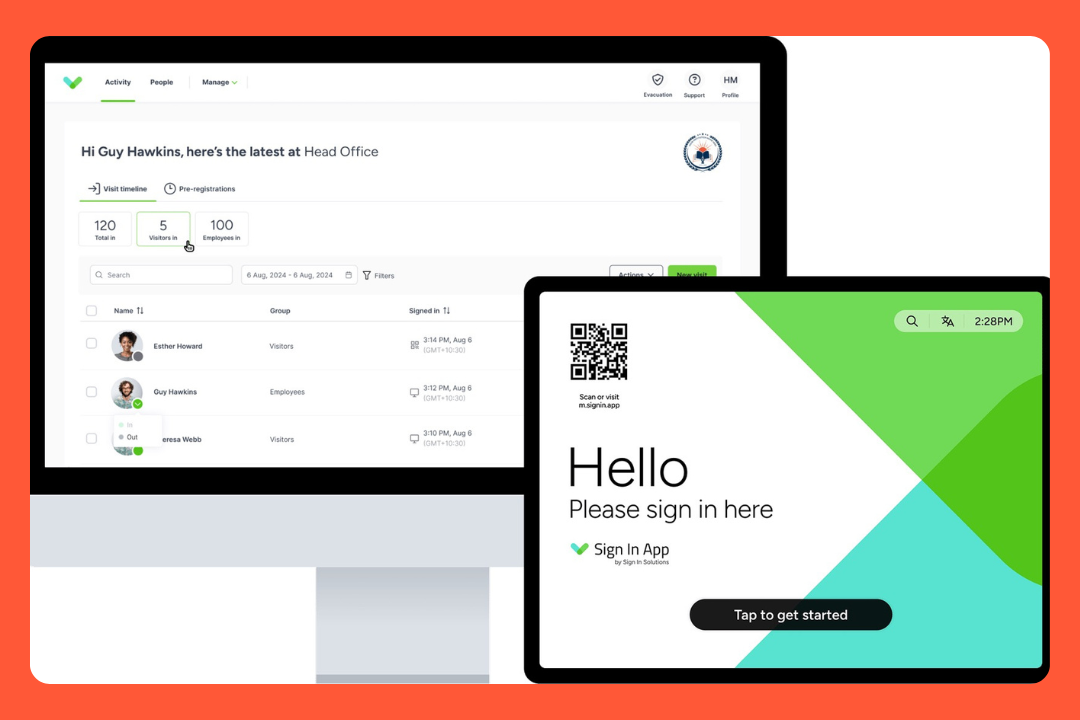 SwipedOn visitor management system