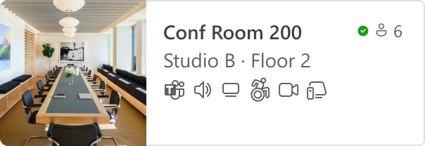 Room booking with Places Finder