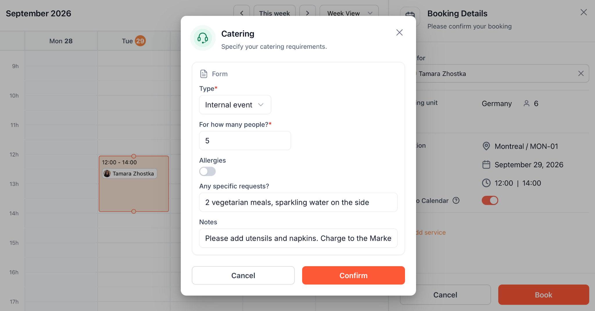 service request example