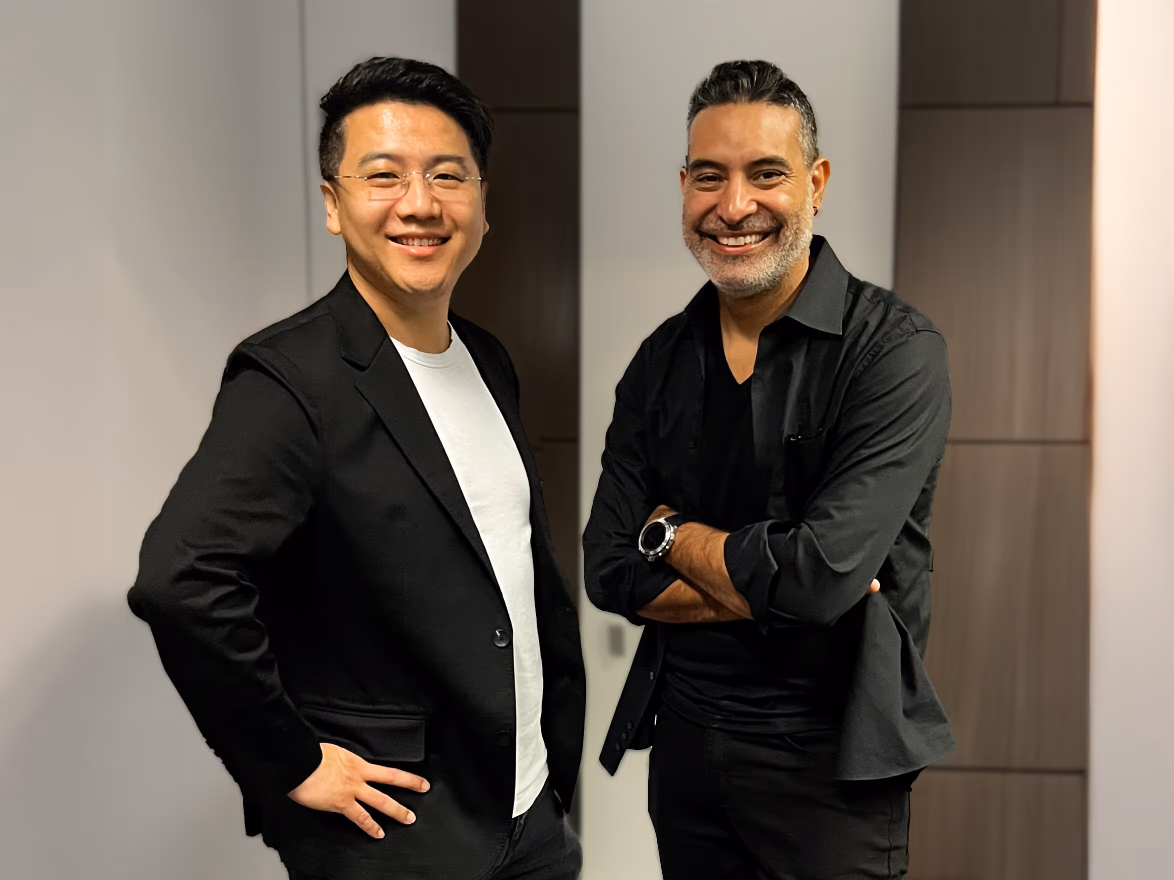 A picture of Jacques Fu, PETE's Co-founder and CTO, next to Luis Garcia, PETE's Co-founder and President.
