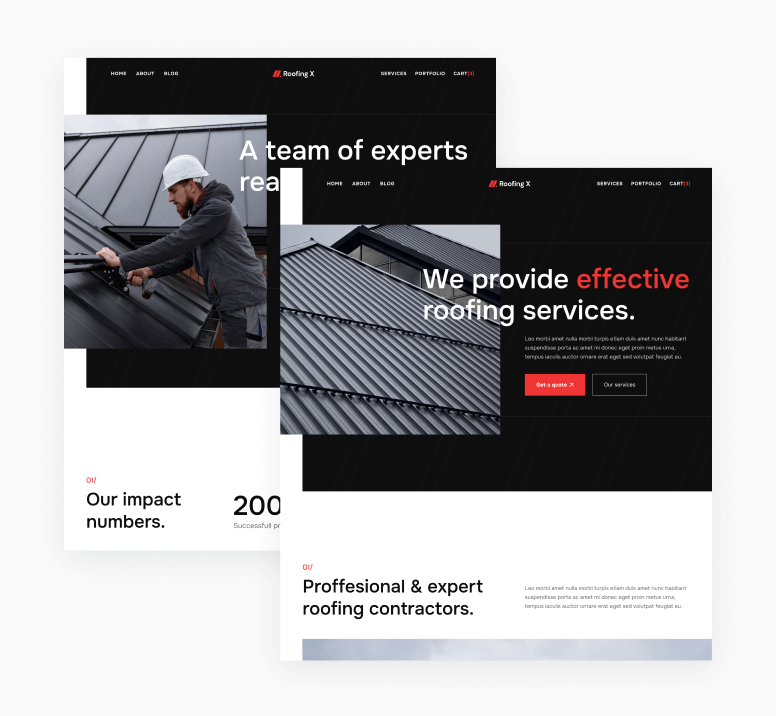 Pages - Roofing X Webflow Template