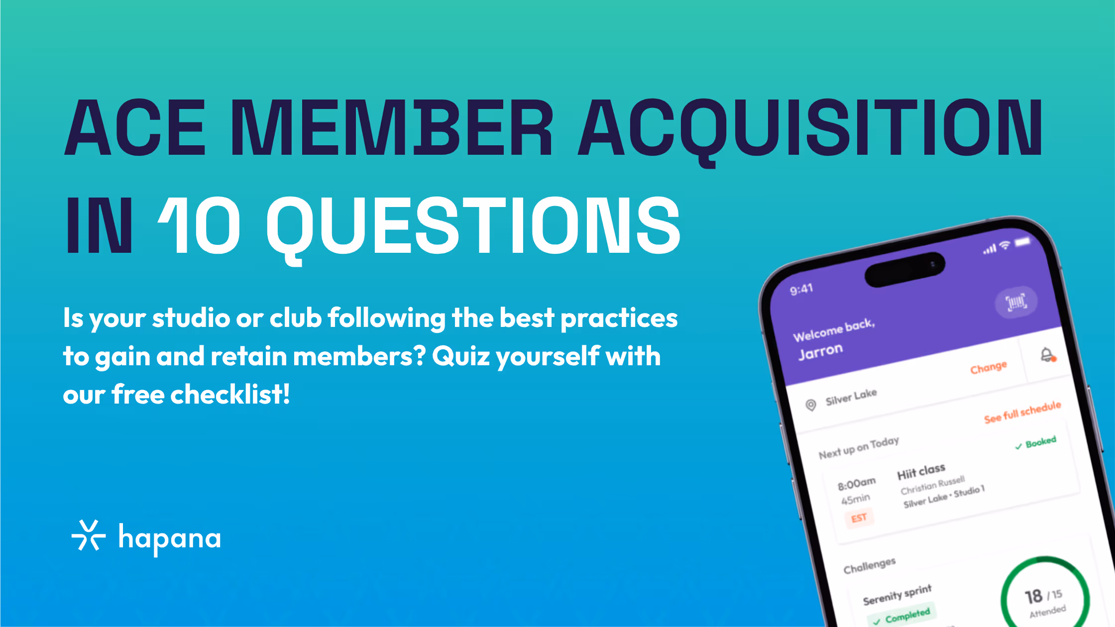 Gym member acquisition checklist