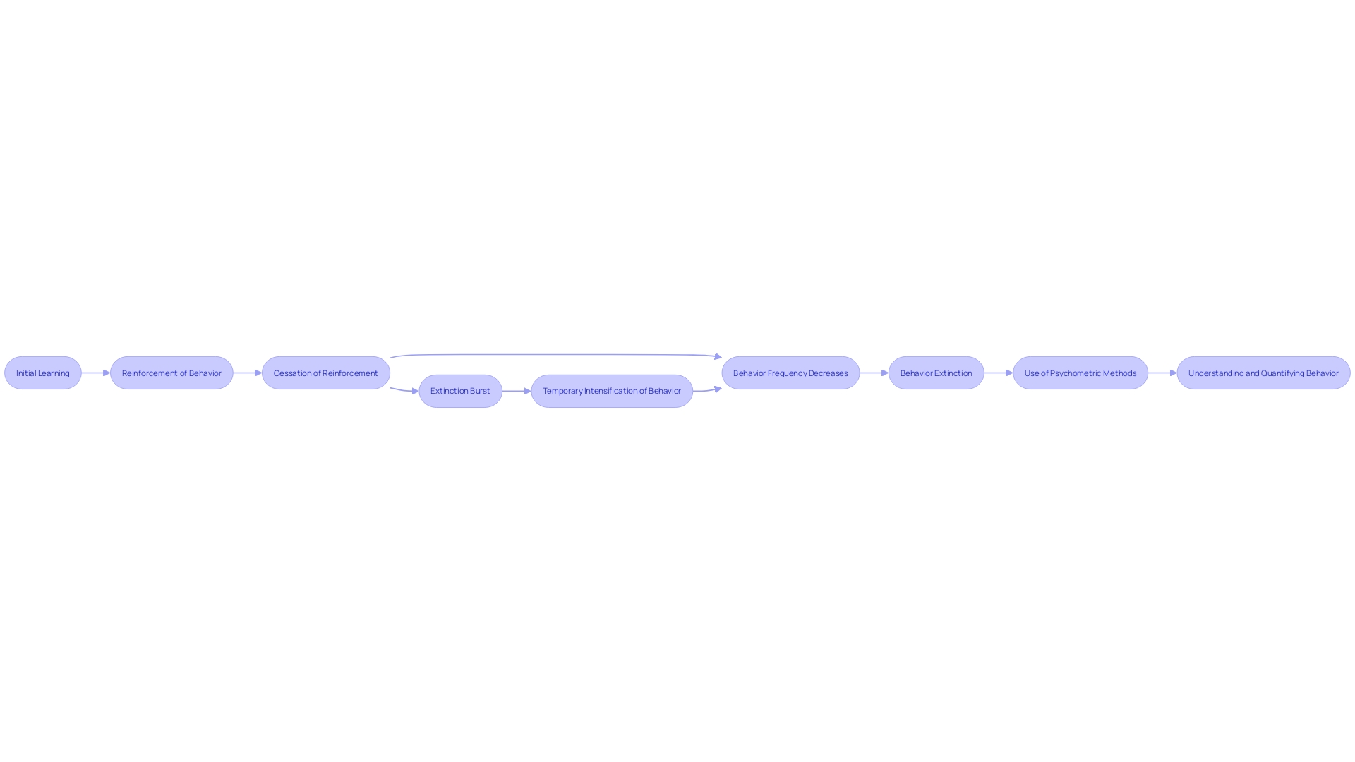 Flowchart: Extinction Process in Psychology