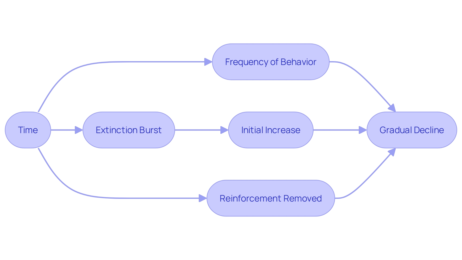 Frequency of Behavior Over Time During Extinction