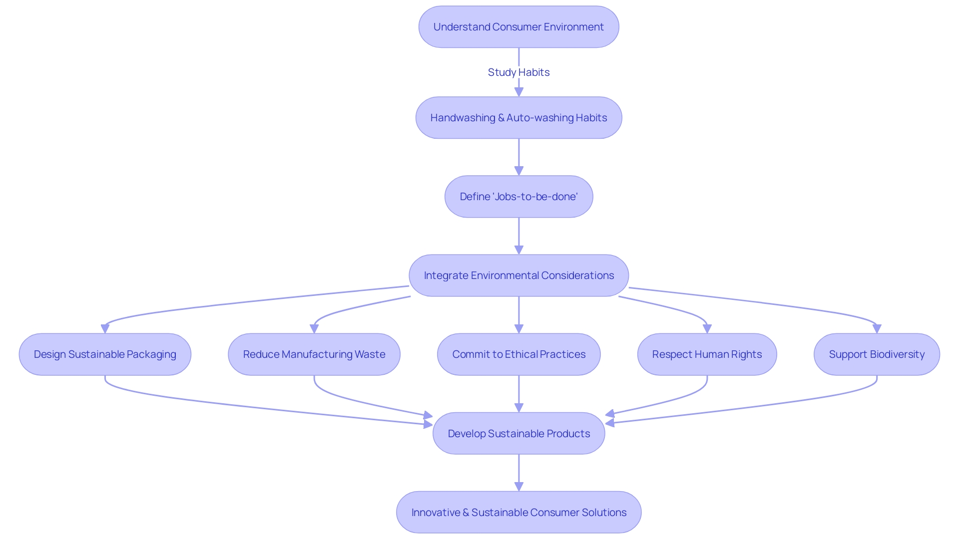 Flowchart: Consumer Behavior and Product Development Process