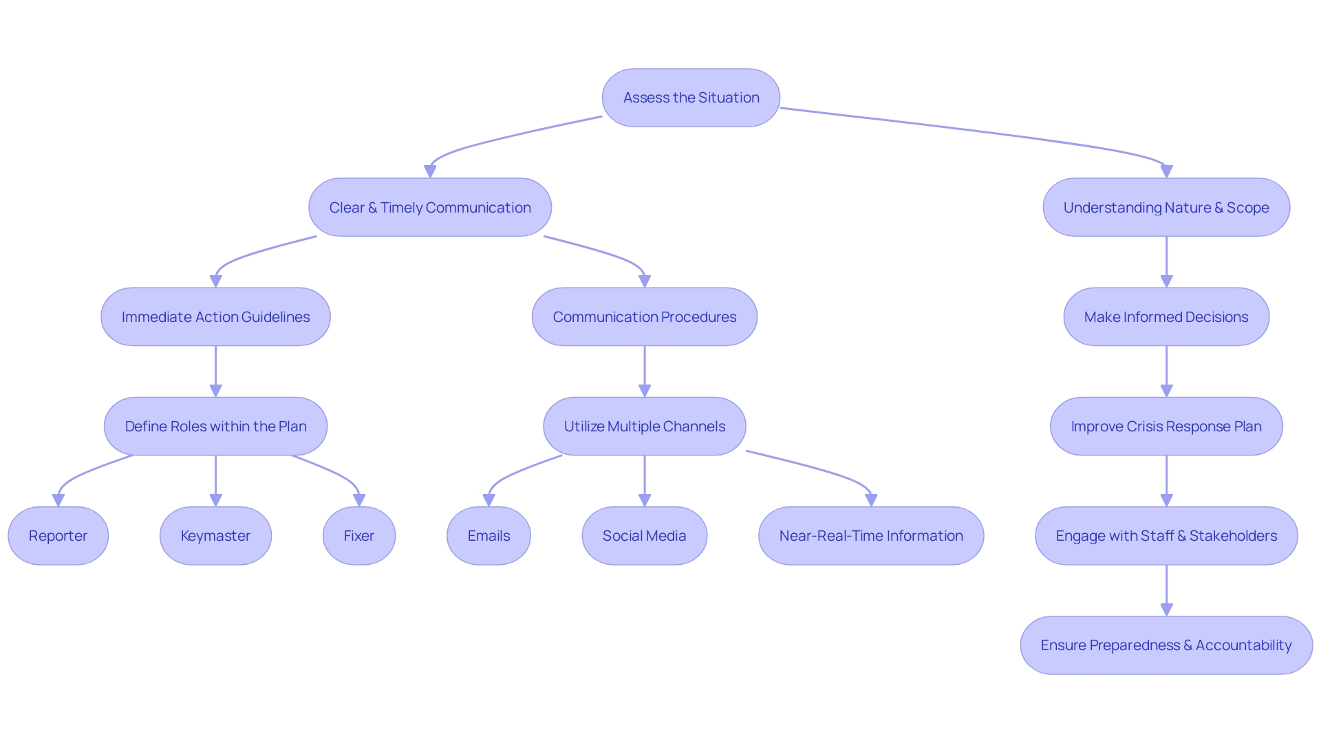Flowchart for Crisis Management Strategy