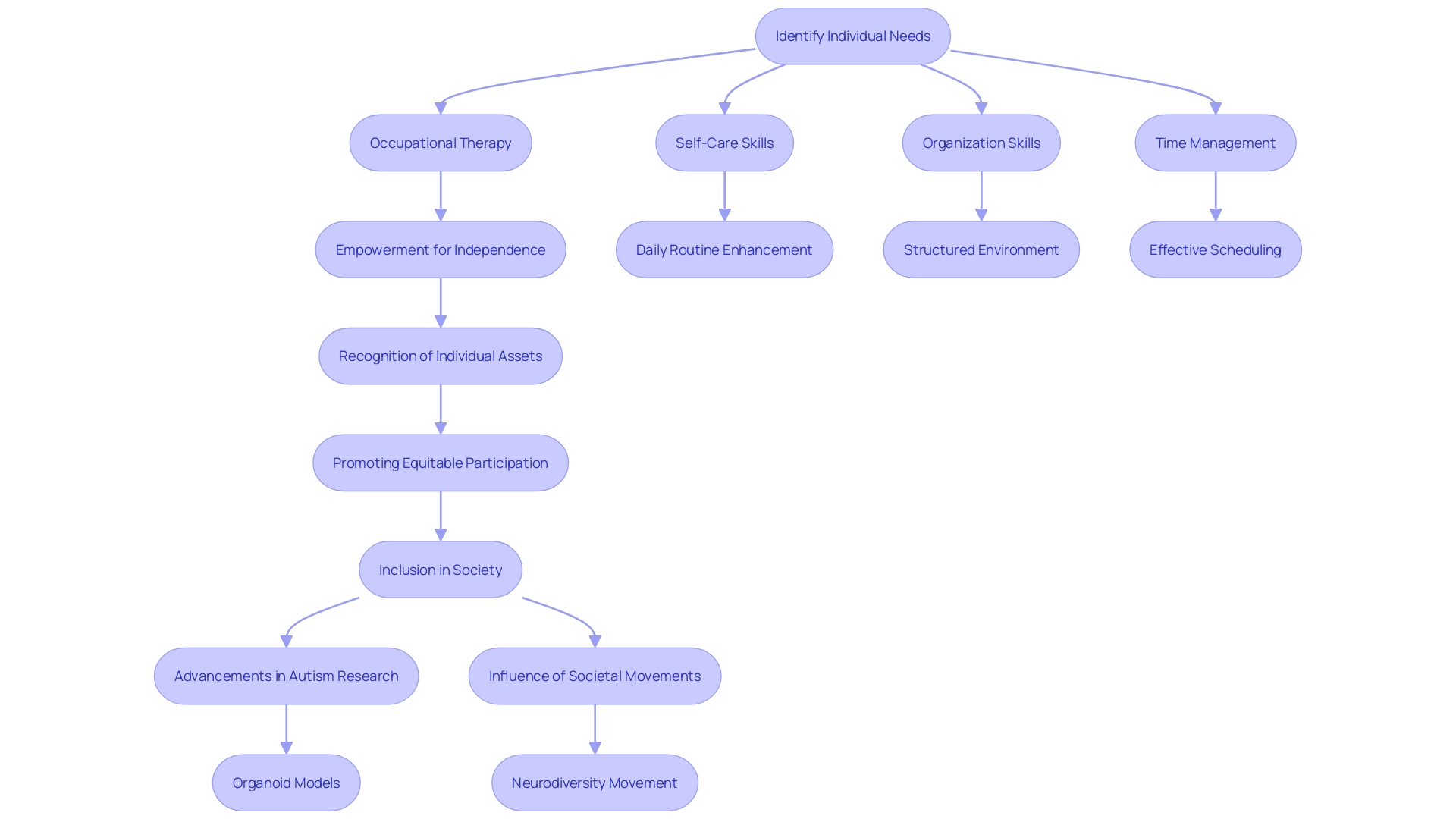 Flowchart: Support for Individuals with Level 1 Autism Flowchart: Support for Individuals with Level 1 Autism