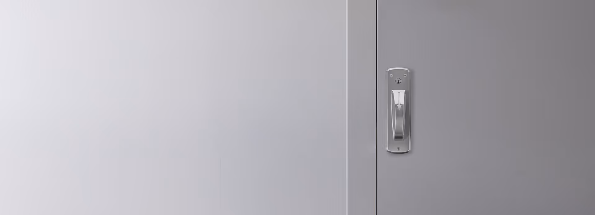 TownSteel ligature resistant CRX-A on gray door