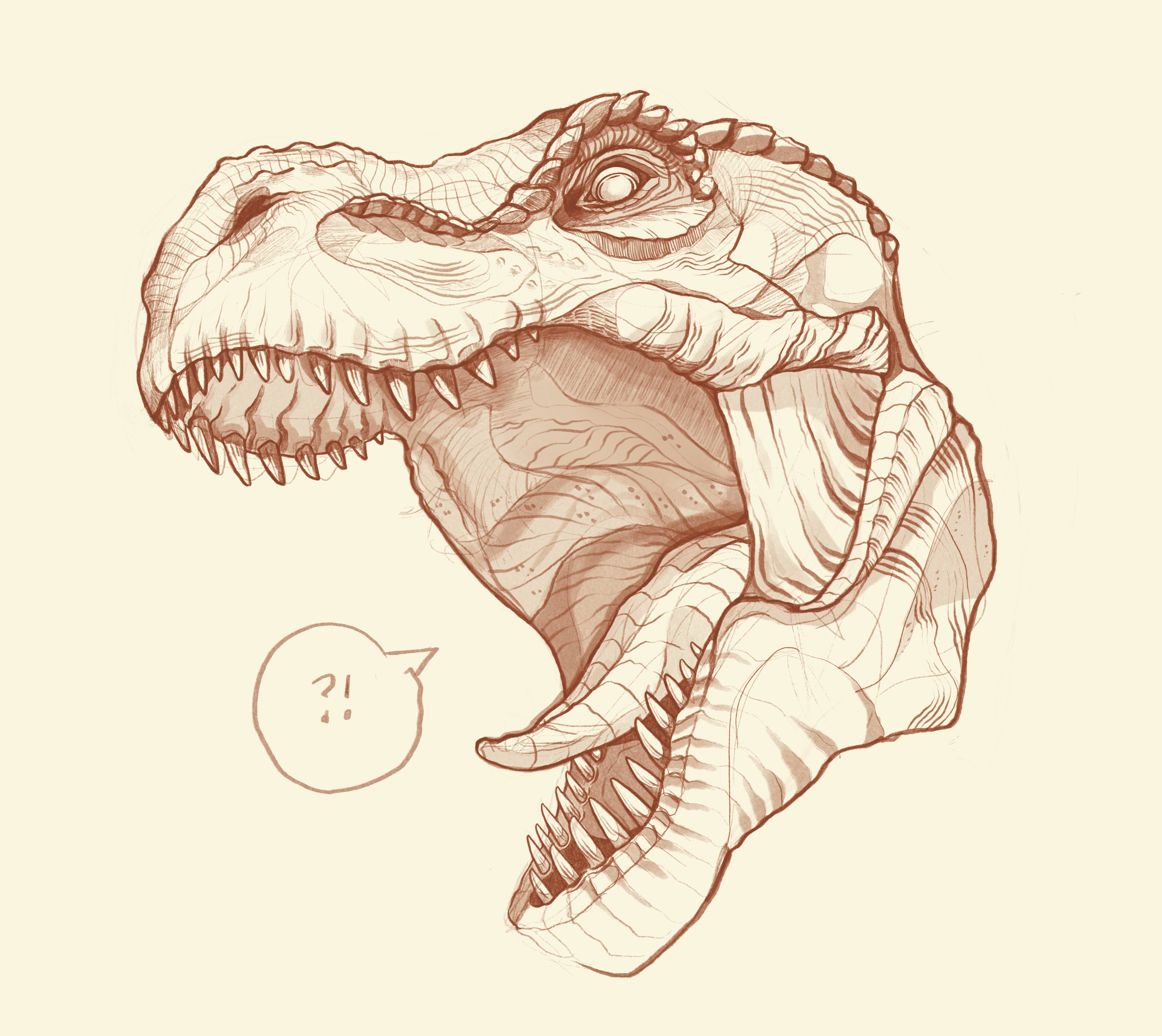 Dinosaur T-Rex Drawing