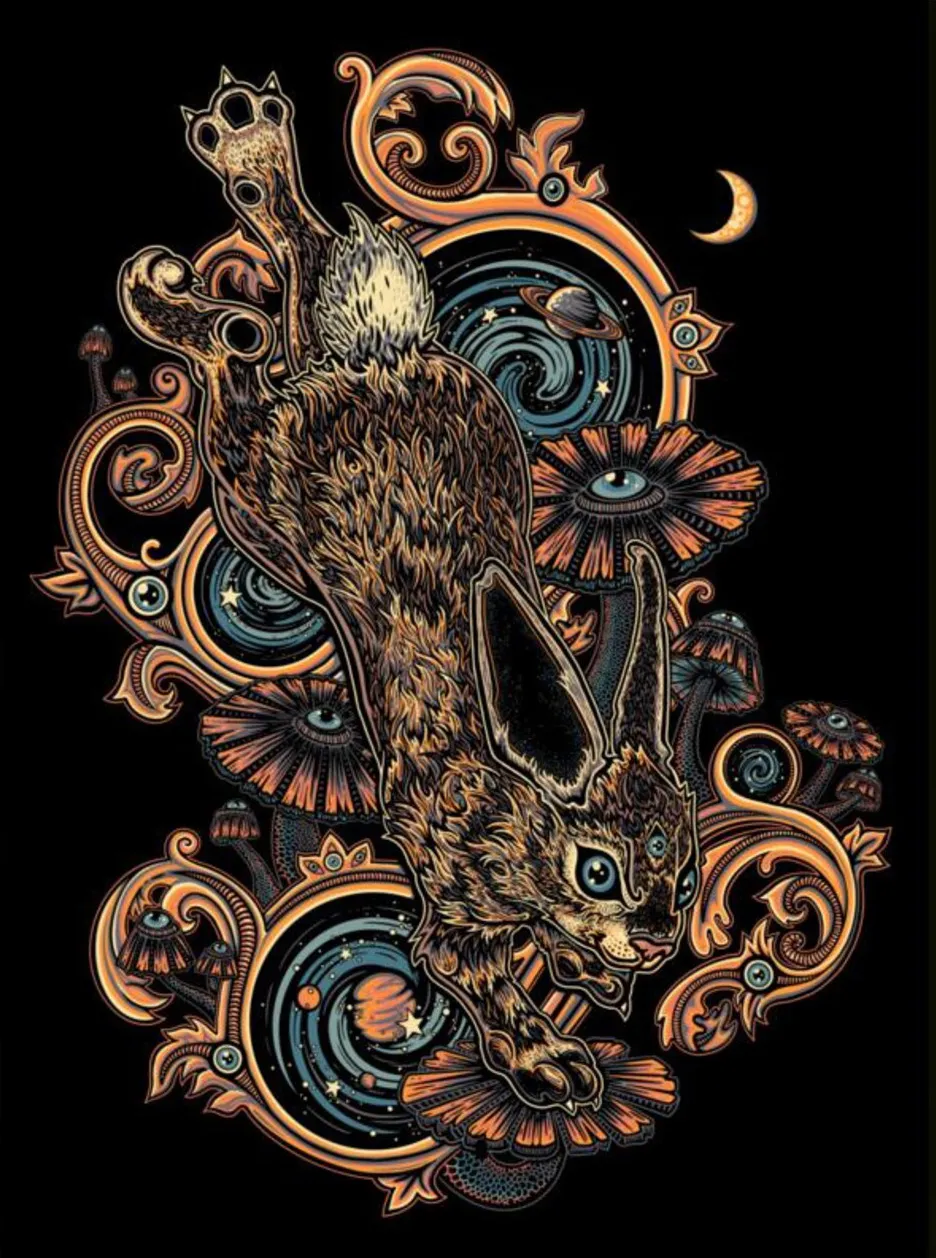 Rabbit Art Print By Ellie