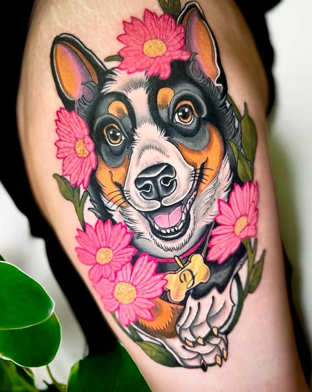 Corgi Dog Tattoo