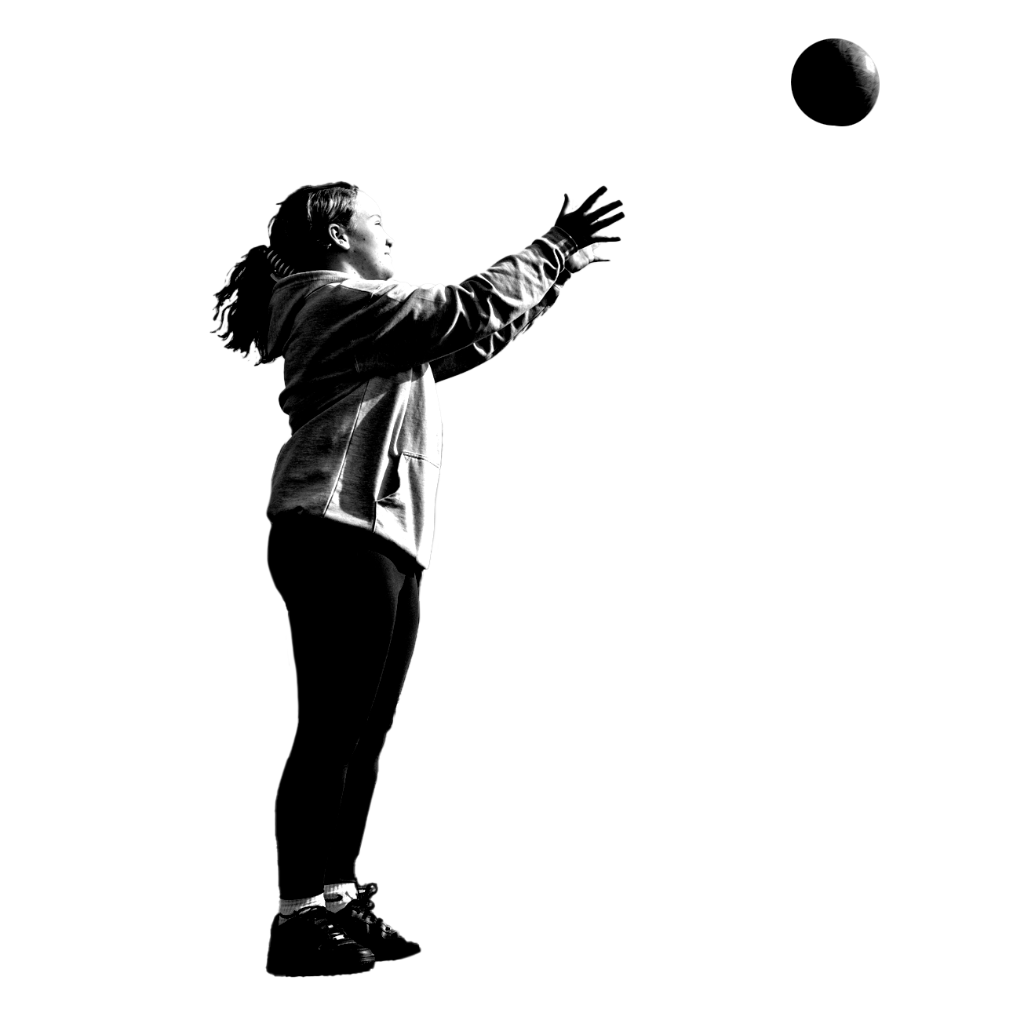 Girl playing netball