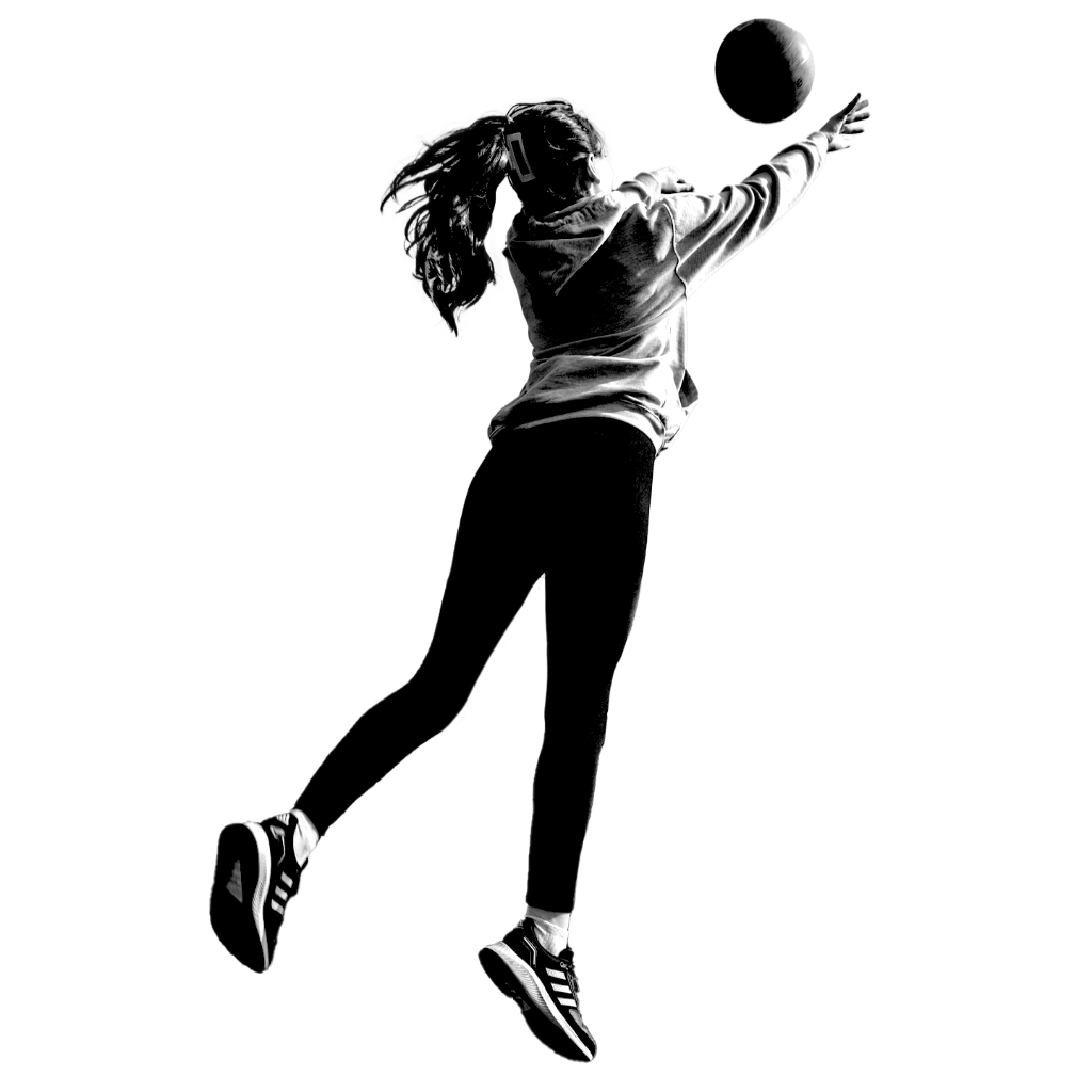 Girl playing netball
