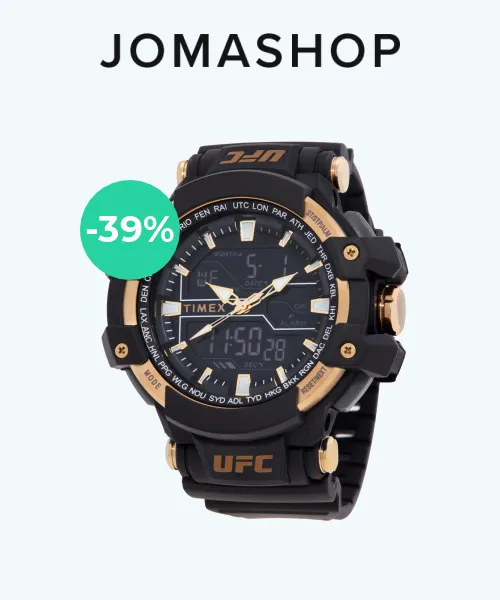 Timex UFC Combat Quartz Analog-Digital Black Dial Men's Watch